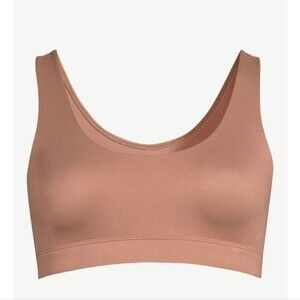 Joyspun Women's Brushed Knit Bralette, Size Small